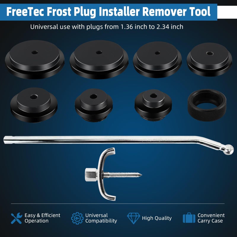 FreeTec Frost Plug Installer Remover Tool Set - Image 2